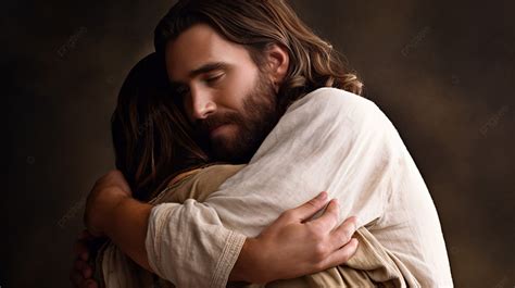 Picture Of Jesus Hugging A Young Woman Background, Picture Of Jesus Embracing Someonejesus ...