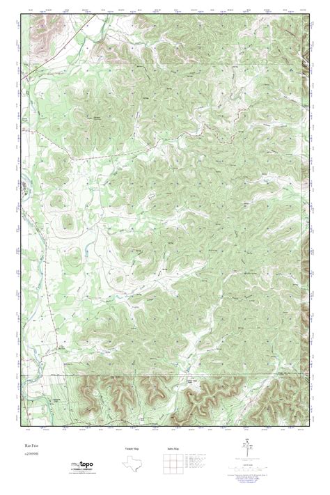 MyTopo Rio Frio, Texas USGS Quad Topo Map