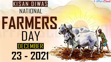 Kisan Diwas or National Farmers’ Day 2021 - December 23