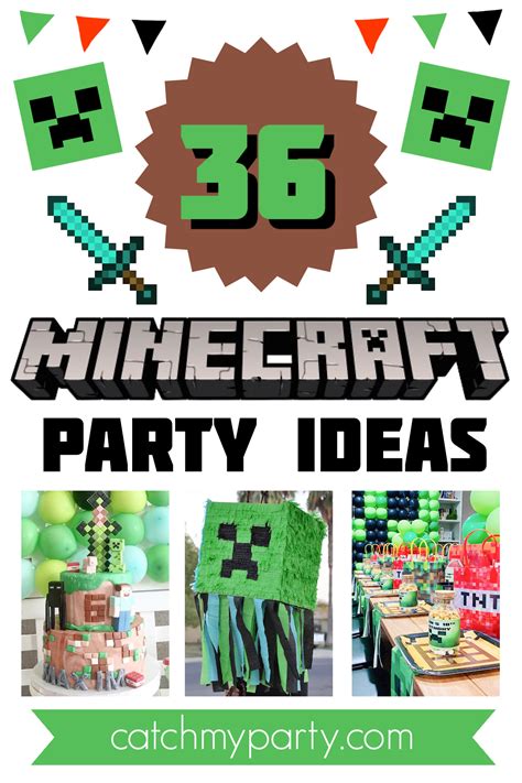 36 Awesome Minecraft Party Ideas! | Catch My Party