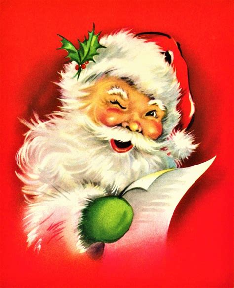 Vintage Santa Printables