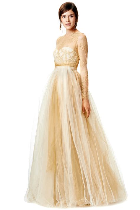 Now Trending - Gold Wedding Dresses - Dipped In Lace