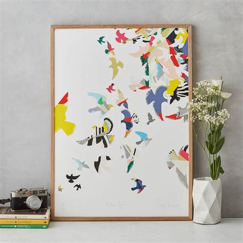 Flying Birds Art Print By Kitty Mc Call | notonthehighstreet.com