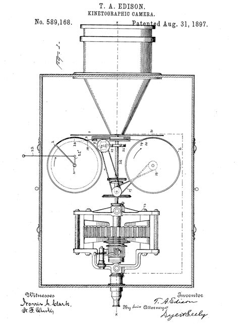 Edison patents kinetoscope, August 31, 1897 - EDN