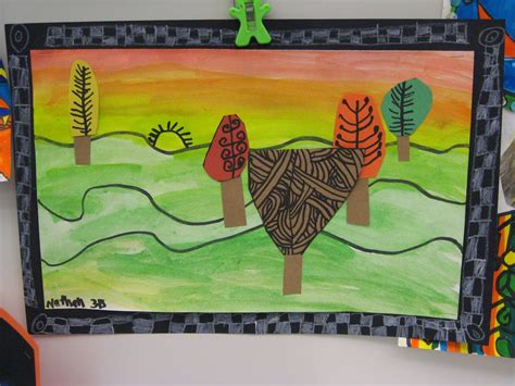 Jamestown Elementary Art Blog: 3rd Grade Fall Landscapes