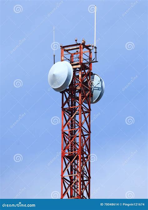 Tower - Radio Repeater Antenna Stock Photo - Image of view, receiver ...