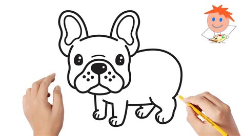 How To Draw A French Bulldog Dog Easy Drawings Knowledge Drawing ...