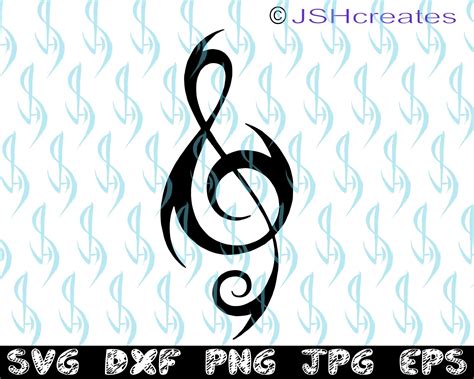 Treble Clef Svg Stylized Treble Clef Svg Treble Clef Music - Etsy