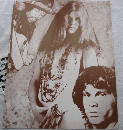 Poster of Jimi Hendrix Janis Joplin and Jim Morrison