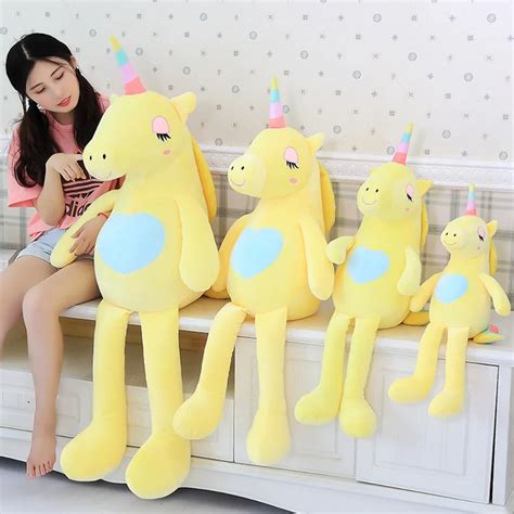 Soft Rainbow Unicorn Plush Toy 60/85 cm Adorable Plush Unicorn Stuffed ...