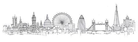 abidaker: London Skyline drawing for Leon Paul ... |