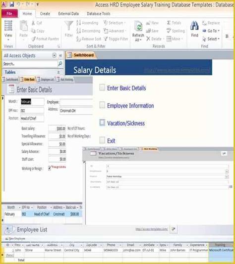 59 Access Payroll Database Template Free Download | Heritagechristiancollege