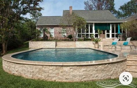 Semi Inground Pool Landscaping Ideas