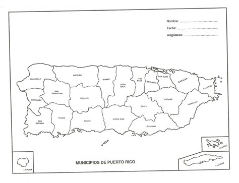 Mapa Municipios De Puerto Rico Para Imprimir - Image to u