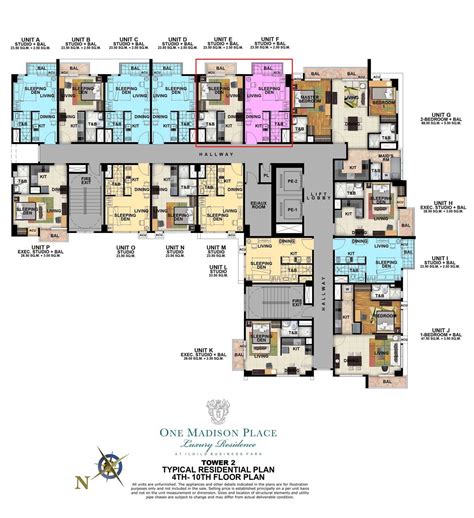 One-Madison-Place-Studio-Floorplan - Iloilo Condominiums