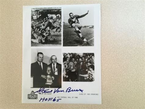 Steve Van Buren Philadelphia Eagles Hall of Fame induction autographed ...