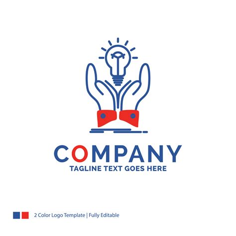 Company Name Logo Design For idea. ideas. creative. share. hands. Blue ...