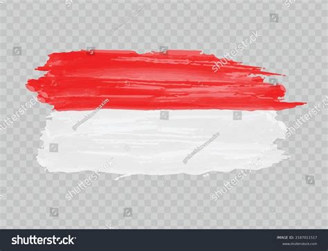 Watercolor Painting Flag Indonesia Hand Drawing Stock Vector (Royalty Free) 2187011517 ...