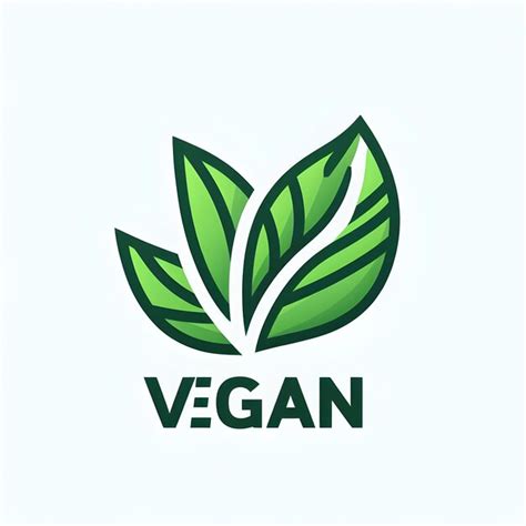 Premium AI Image | Image of A Modern Logo Vegan on White Background