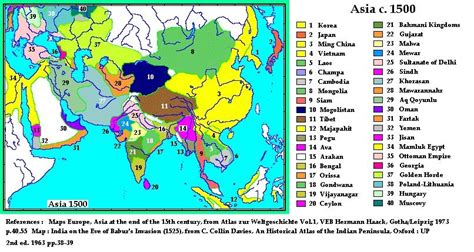 Asia 1500 AD | Laos, Asia, Japan