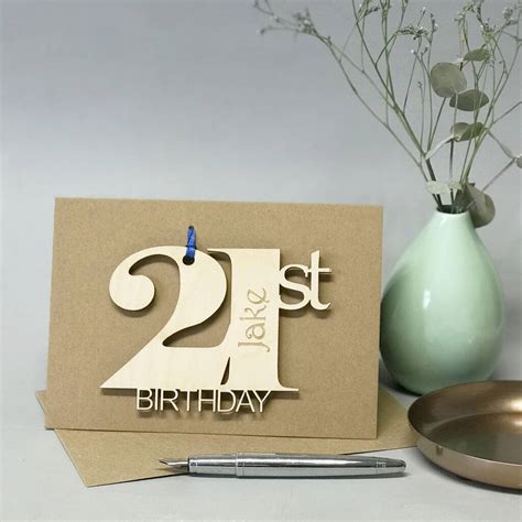 Personalised 21st Birthday Card By Hickory Dickory Designs | notonthehighstreet.com