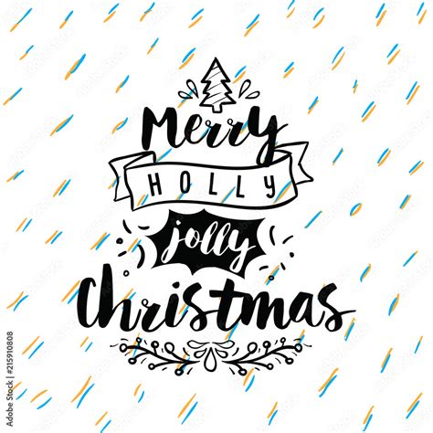 Merry Christmas typography. Stock Vector | Adobe Stock