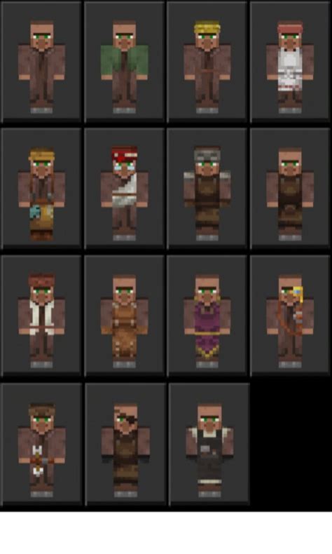 Minecraft Villager Skin Pack