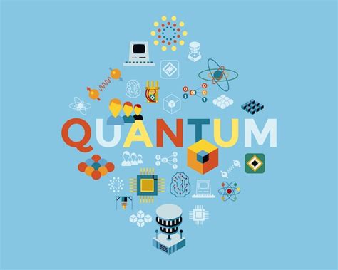 Premium Vector | Quantum computing icons collection