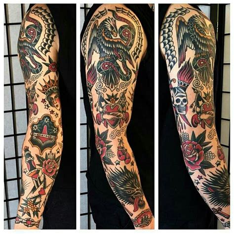 Pin by Zach mason on Tatto Old Scholl | Traditional tattoo sleeve ...