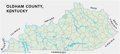 Map Of Oldham County Ky - Western Europe Map