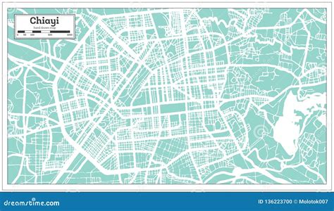 Chiayi Taiwan City Map In Retro Style. Outline Map Vector Illustration | CartoonDealer.com ...