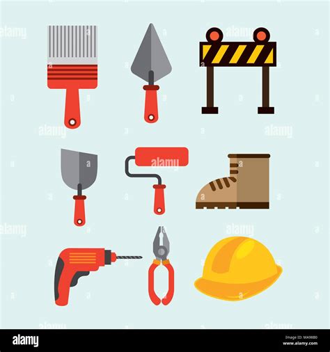 construction tools equipment Stock Vector Image & Art - Alamy