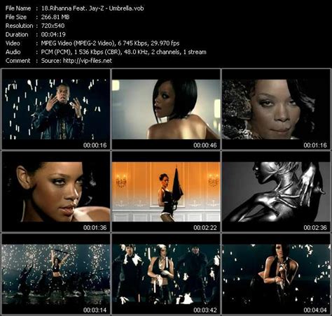 Rihanna Feat. Jay-Z - Umbrella - Download Music Video Clip from VOB ...