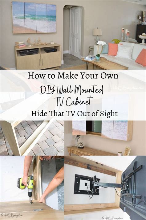 DIY Wall Mounted TV Cabinet with Free Plans - H2OBungalow