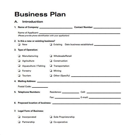 Business Plan Template Free Download | Business plan template free, Simple business plan ...