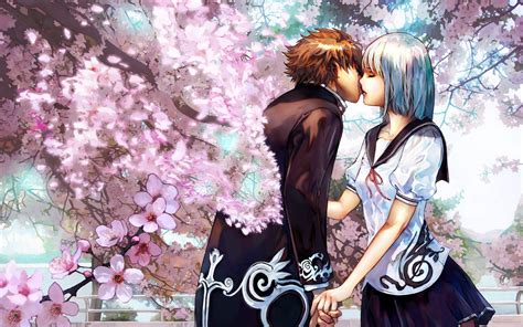 Anime Couple Kiss Wallpapers - Top Free Anime Couple Kiss Backgrounds - WallpaperAccess