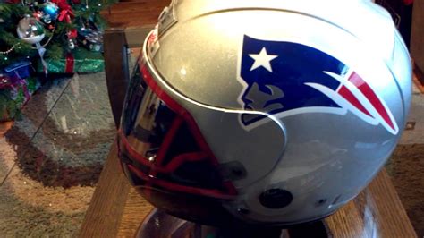 Custom NE Patriots Helmet painted by www.airgraffix.com - YouTube