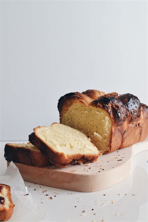 Pan brioche for sweet Parisian breakfast made at home