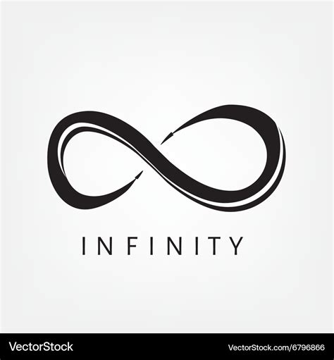 Infinity symbol sign Royalty Free Vector Image