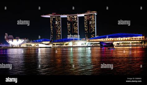 Marina Bay Sands at night, Singapore Stock Photo - Alamy