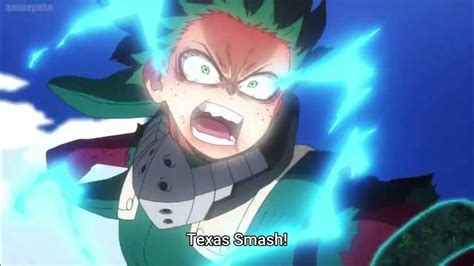 Deku vs Tomura Shigaraki Deku uses Texas Smash My Hero Academia Season ...