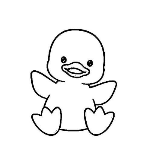 a black and white drawing of a duck with hearts on it's feet,