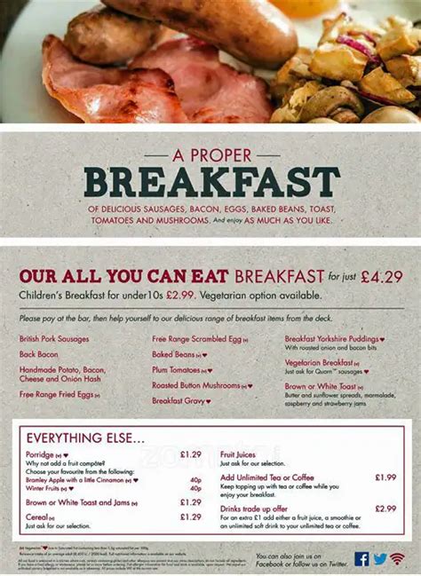 Toby Carvery Menu, Menu for Toby Carvery, Epsom, London - Zomato UK