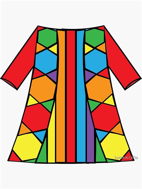 "Joseph's Dreamcoat" Sticker for Sale by katekocrafts | Redbubble