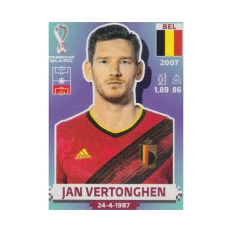 Buy Soccer Stickers Jan Vertonghen Belgium Panini Fifa Stickers 2022