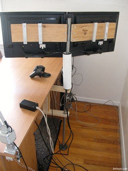 DIY: Dual Monitor Stand in 2023 | Monitor stand diy, Monitor stand ...