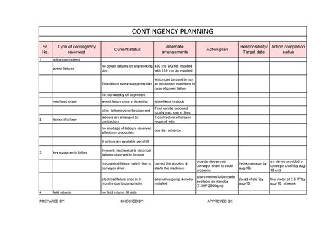 40 Detailed Contingency Plan Examples (& Free Templates) ᐅ