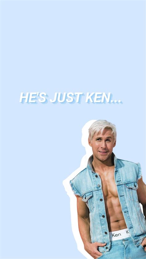 he's just ken | Barbie wallpaper in 2023 | Barbie, Ryan gosling, Barbie ...