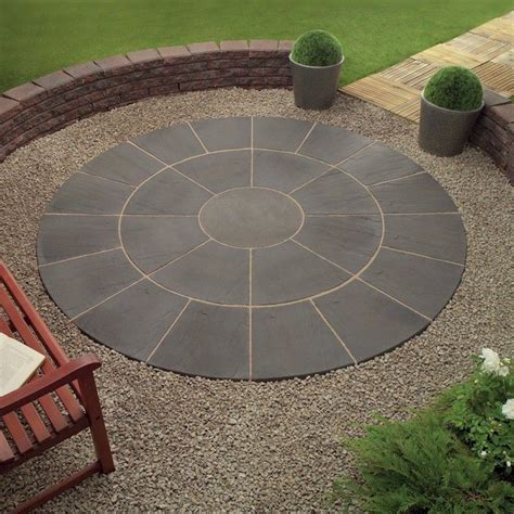 Deco-Pak Oxford Twilight Circle Paving Kit 2.4m #Beautifulgardenideas | Circle patio, Outdoor ...