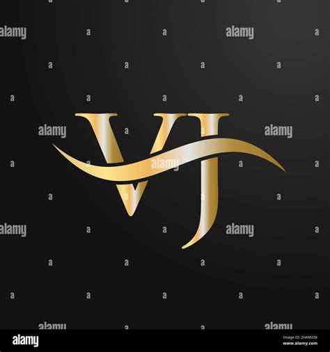 Letter VJ Logo Design Template. VJ, V J Letter Logo Modern, Flat, Minimalist, Business, Company ...